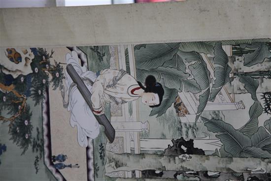 Three Chinese scroll pictures